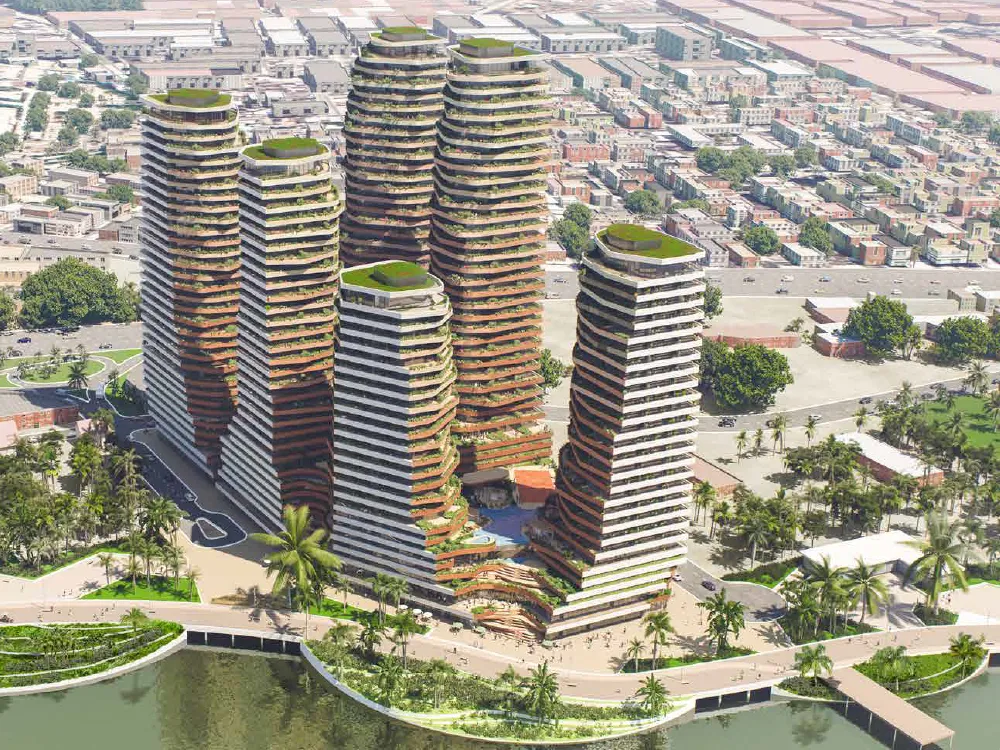 Departamento en venta en Guayaquil, Ciudad del Río / Puerto Santa Ana, 2 dormitorios, 2 baños, 87.86 m², vista al río