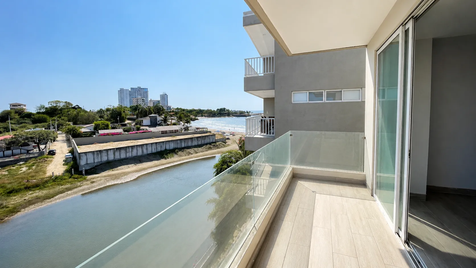Departamento en venta en Ruta del Spondylus, Punta Blanca, 3 dormitorios, 2 baños, 112.08 m², vista al mar