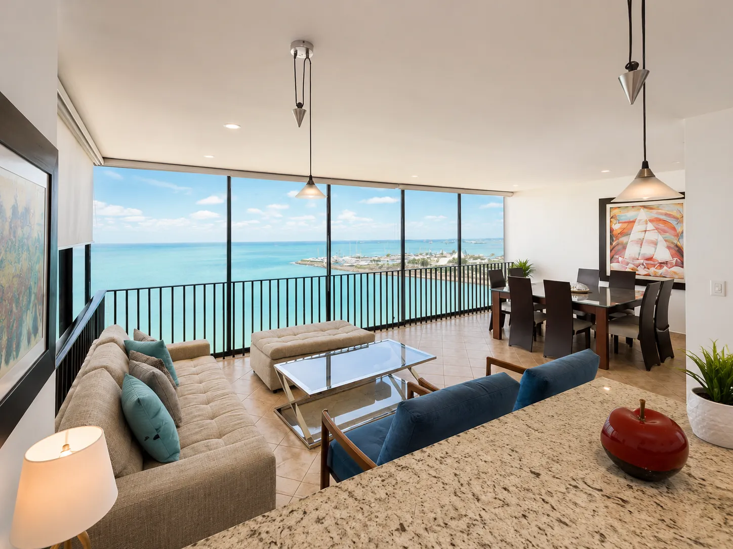 Departamento en venta en Salinas, Puerto Lucía, 3 dormitorios, 3 baños, 143 m², vista al mar