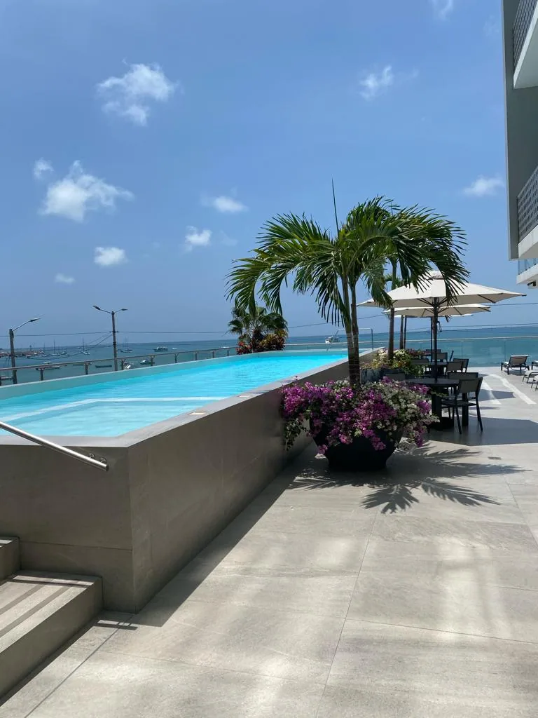 Departamento de estreno con vista al mar en venta Edificio Perla Azul, Salinas – Foto 1