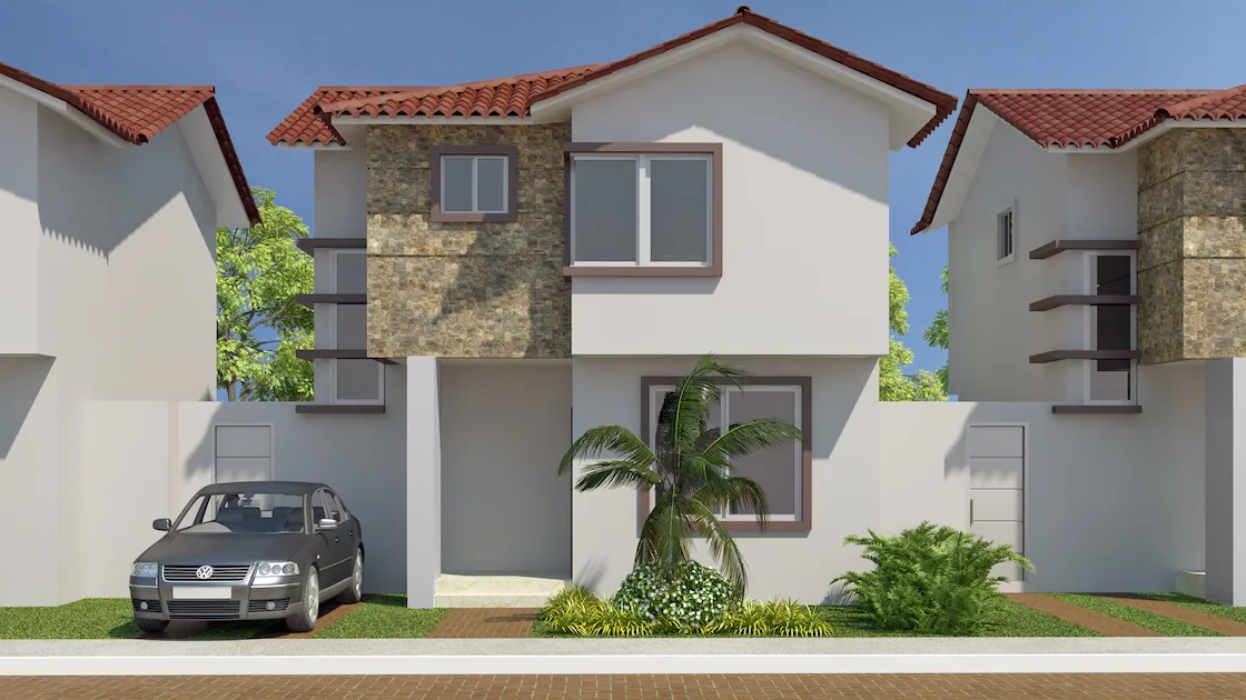 Casa en venta en Costa Real Guayaquil Modelo A con 3 dormitorios – Foto 1