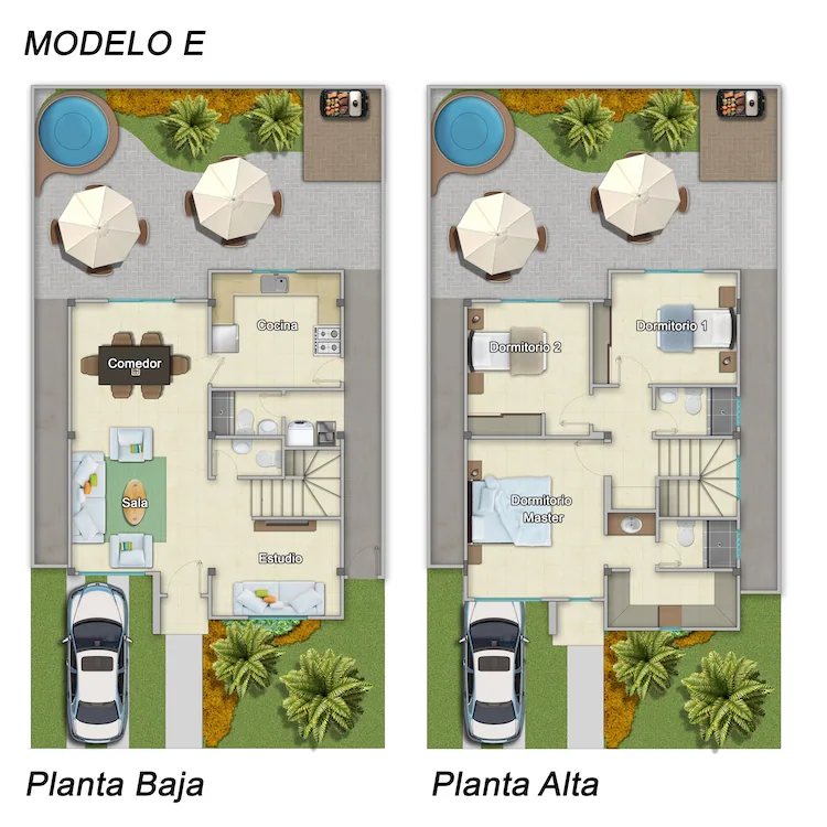 Modelo E casa en venta con 3 dormitorios en Costa Real – Foto 2