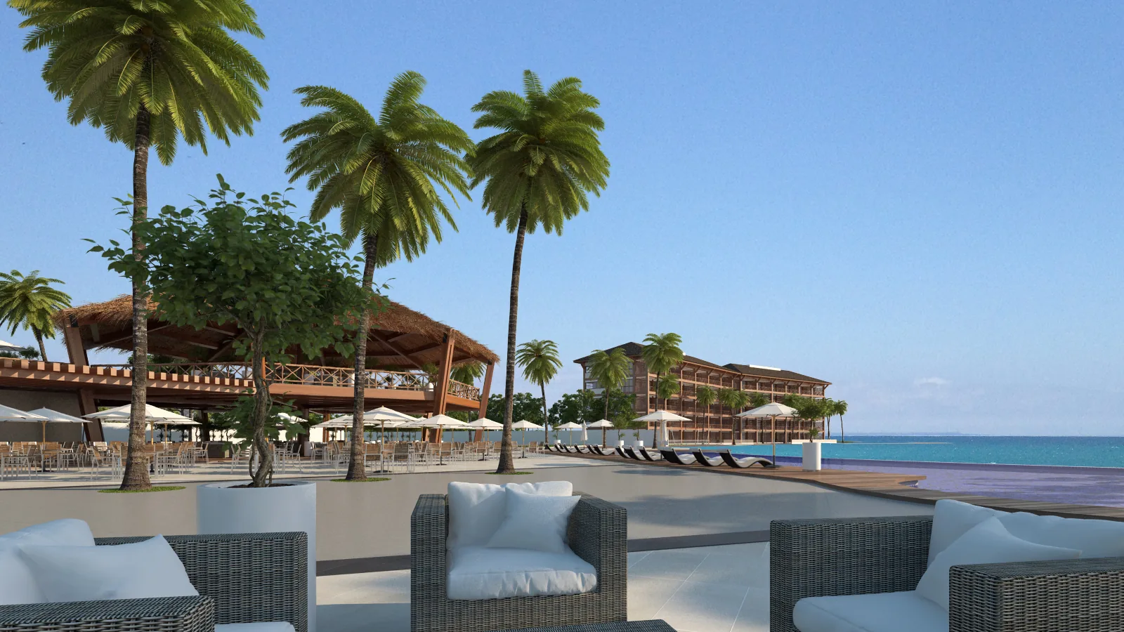 Urbanización Cumbres de Ayangue en la playa de Ayangue Ecuador