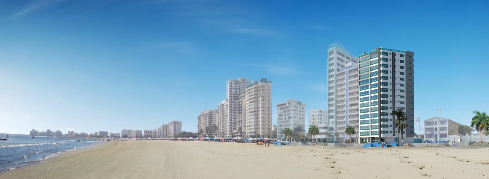 Bay View Apartments. En la playa de Chipipe Salinas