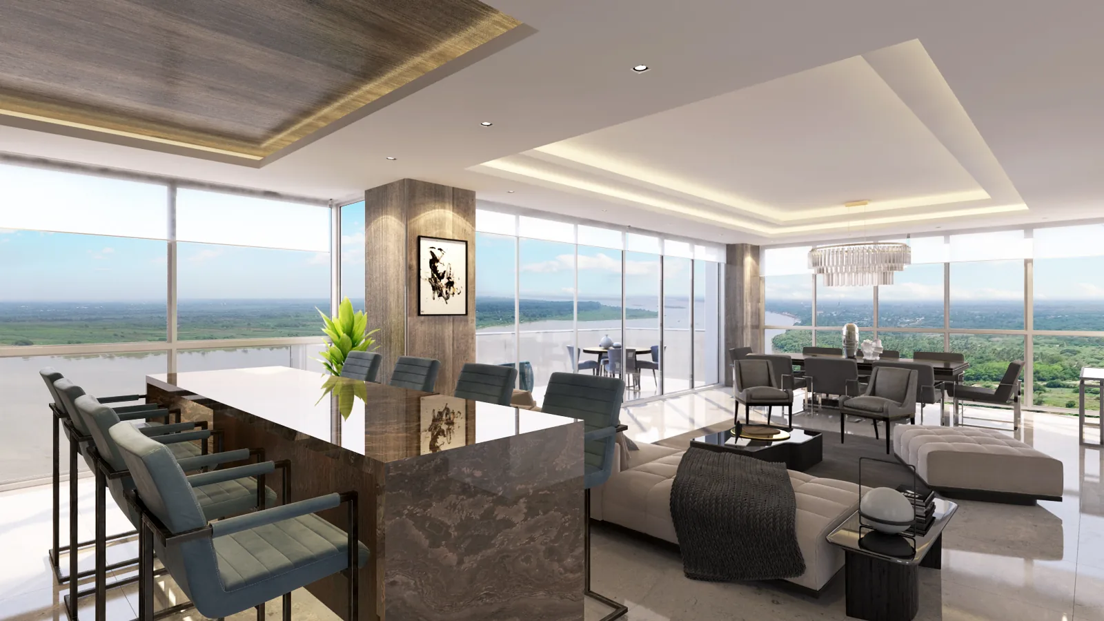 Puerto 5000 Departamentos en venta en Isla Mocolí Samborondón