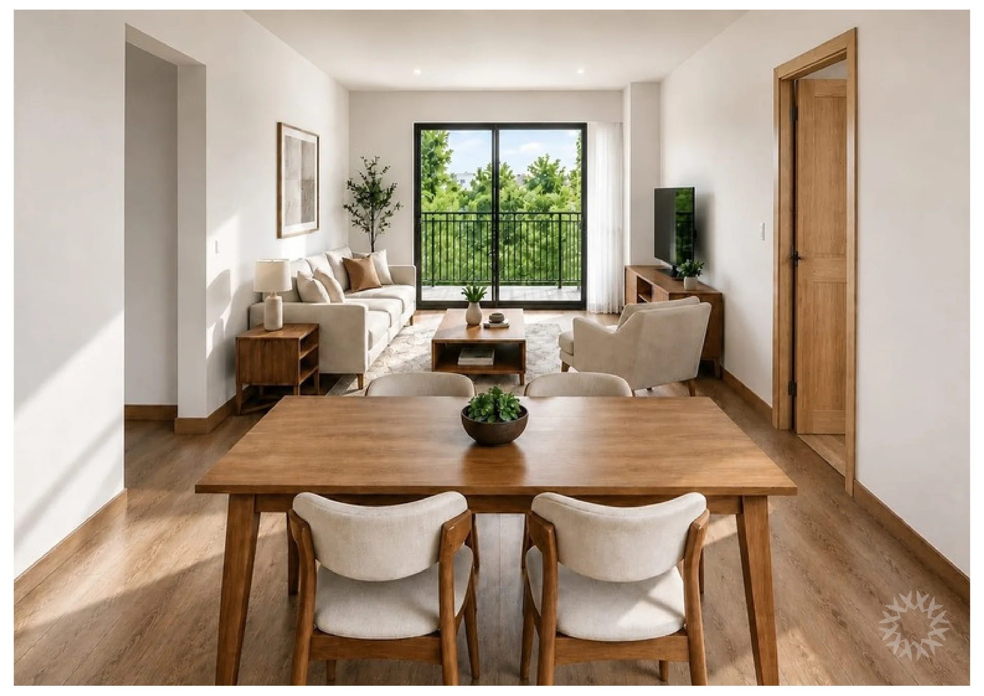 Sala comedor del departamento