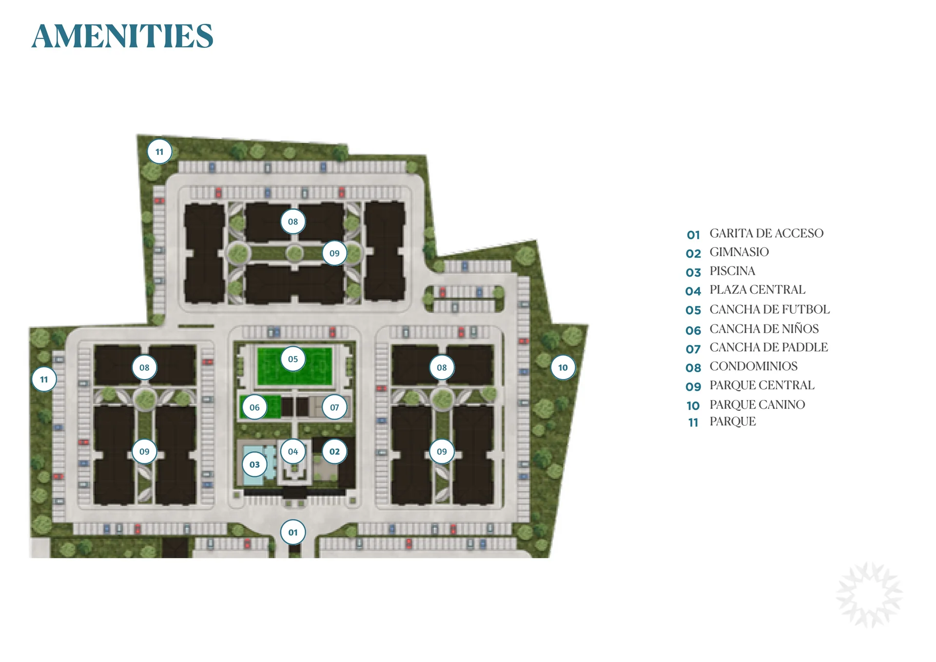Plano de amenities